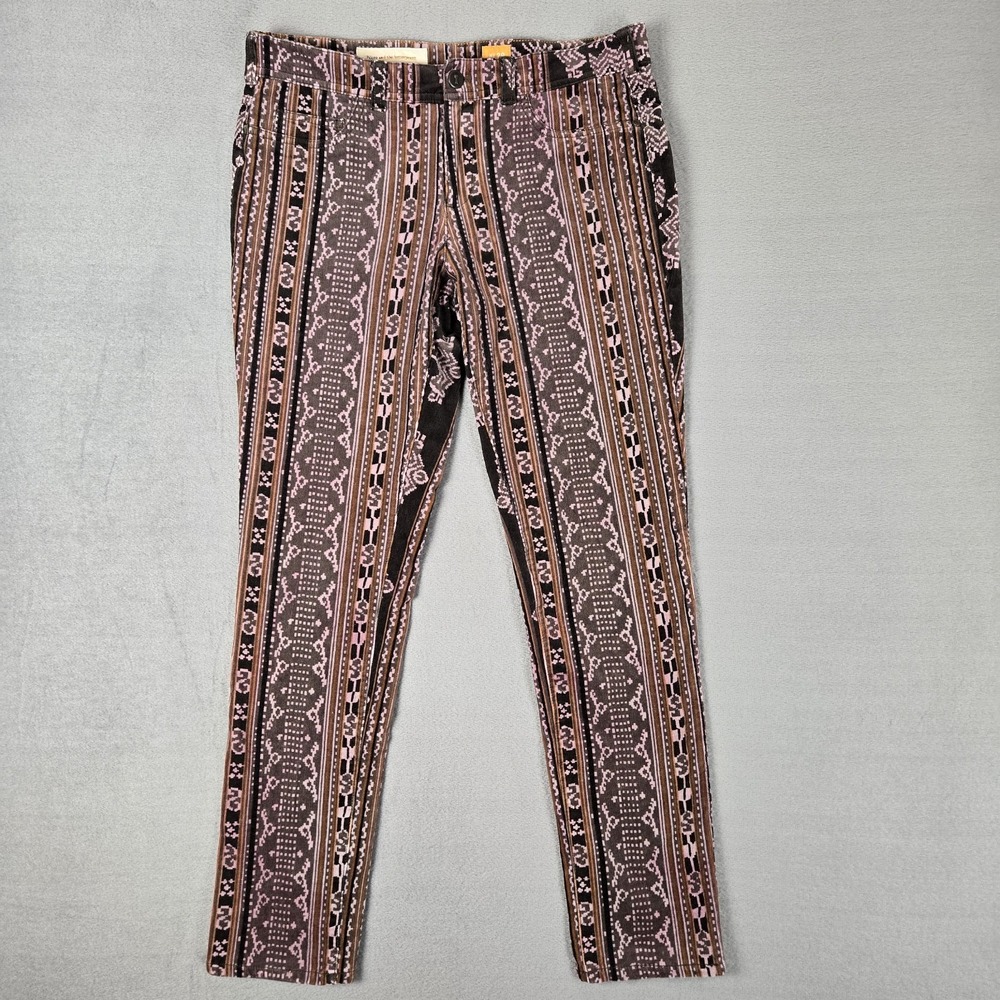 PILCRO Corduroy Pants Womens 29 Serif Stretch Southwestern Boho Anthropologie‎